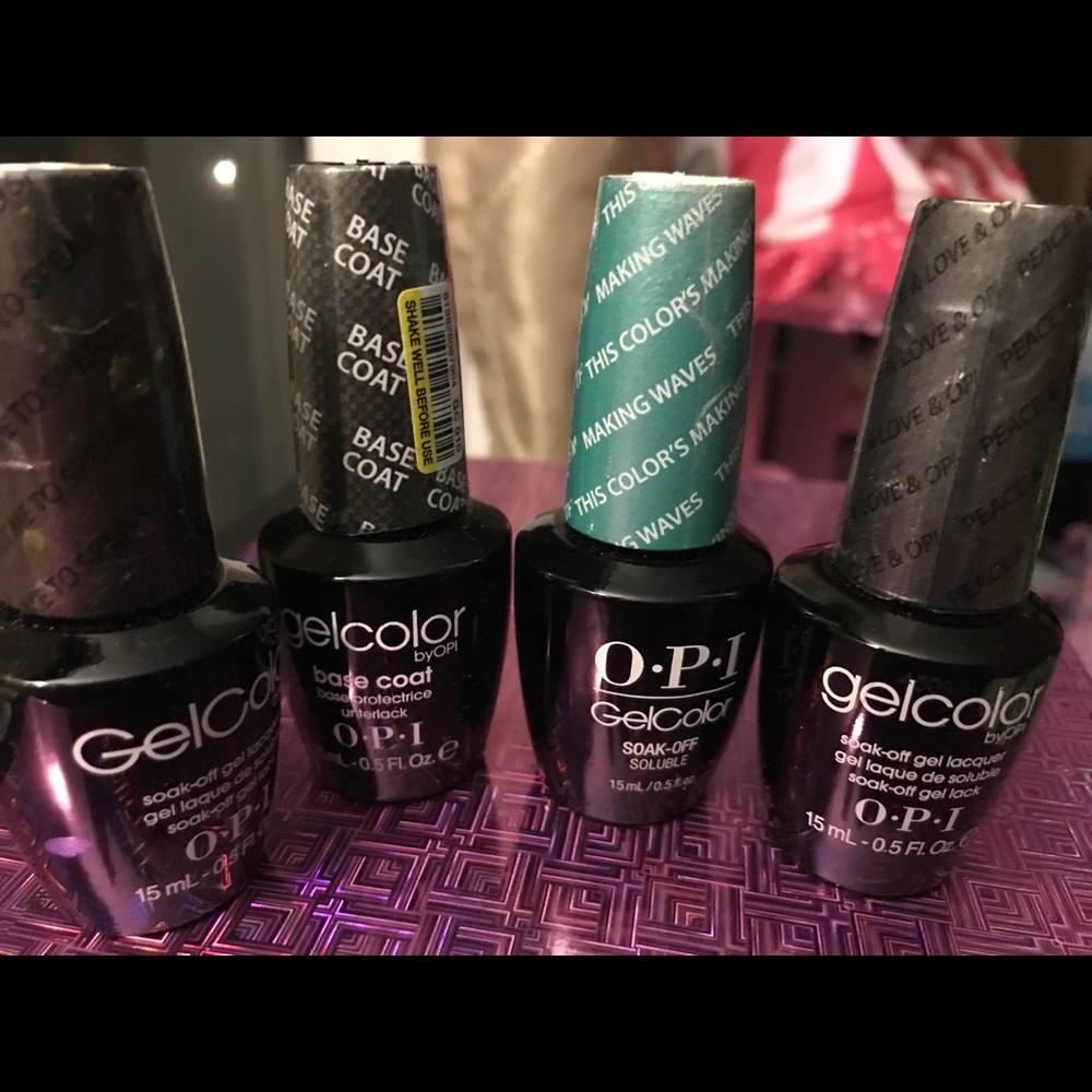 OPI gel polishes and base coat never opened